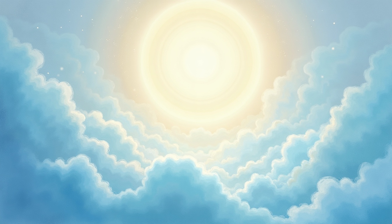 A soft, ethereal illustration for the aura colour reading "Dark blue aura meaning". A dark blue aura speaks of deep introspection, quiet authority, and an inner life rich with thought and feeling, often belonging to someone who leads with calm conviction rather than noise.