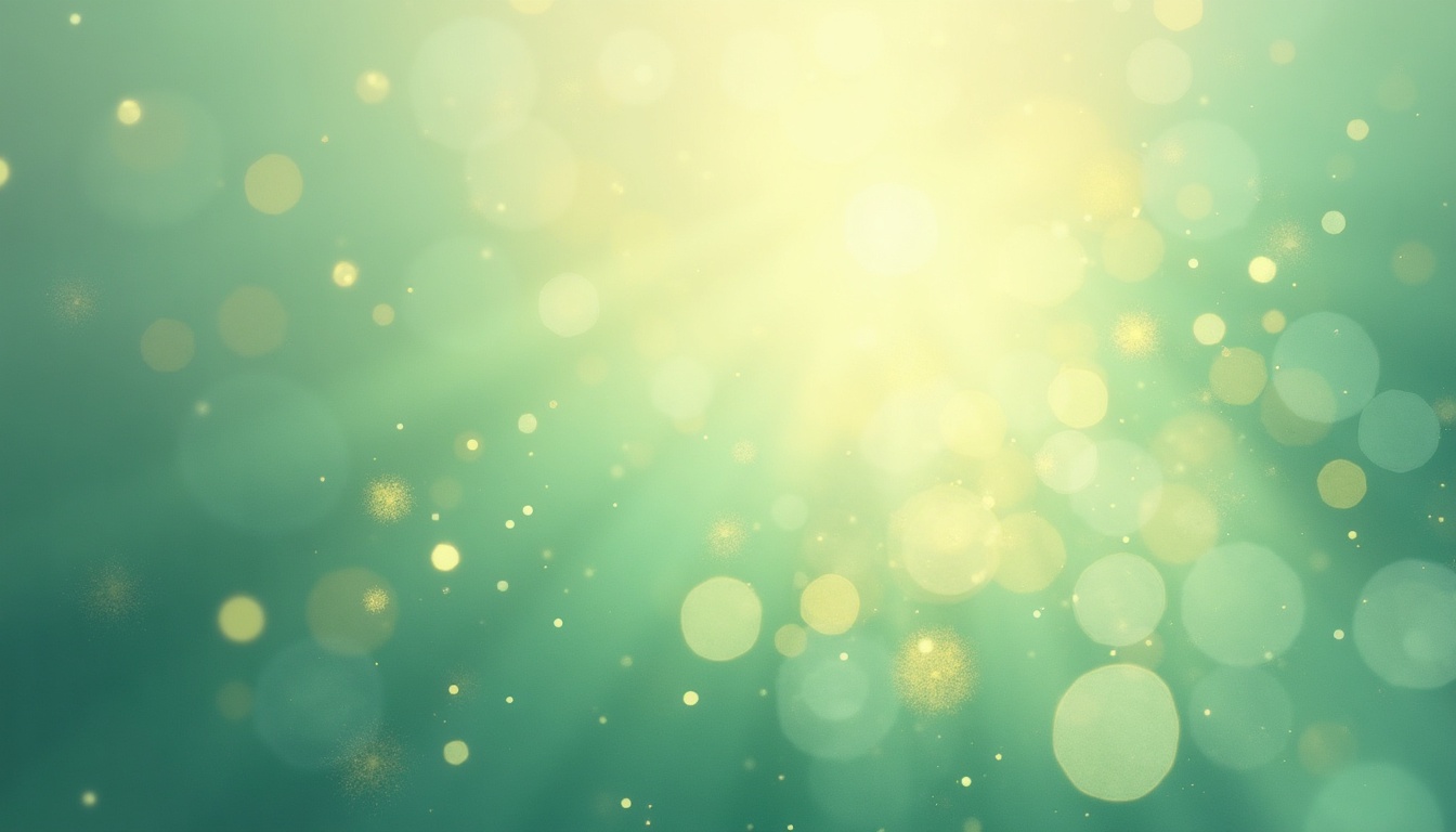 A soft, ethereal illustration for the aura colour reading "Green aura meaning personality". A green aura tends to speak of growth, balance, and the heart's quiet negotiations between giving and receiving. It points to a temperament rooted in nature's steadiness, healing instincts, and a deep need for equilibrium in oneself and one's surroundings.
