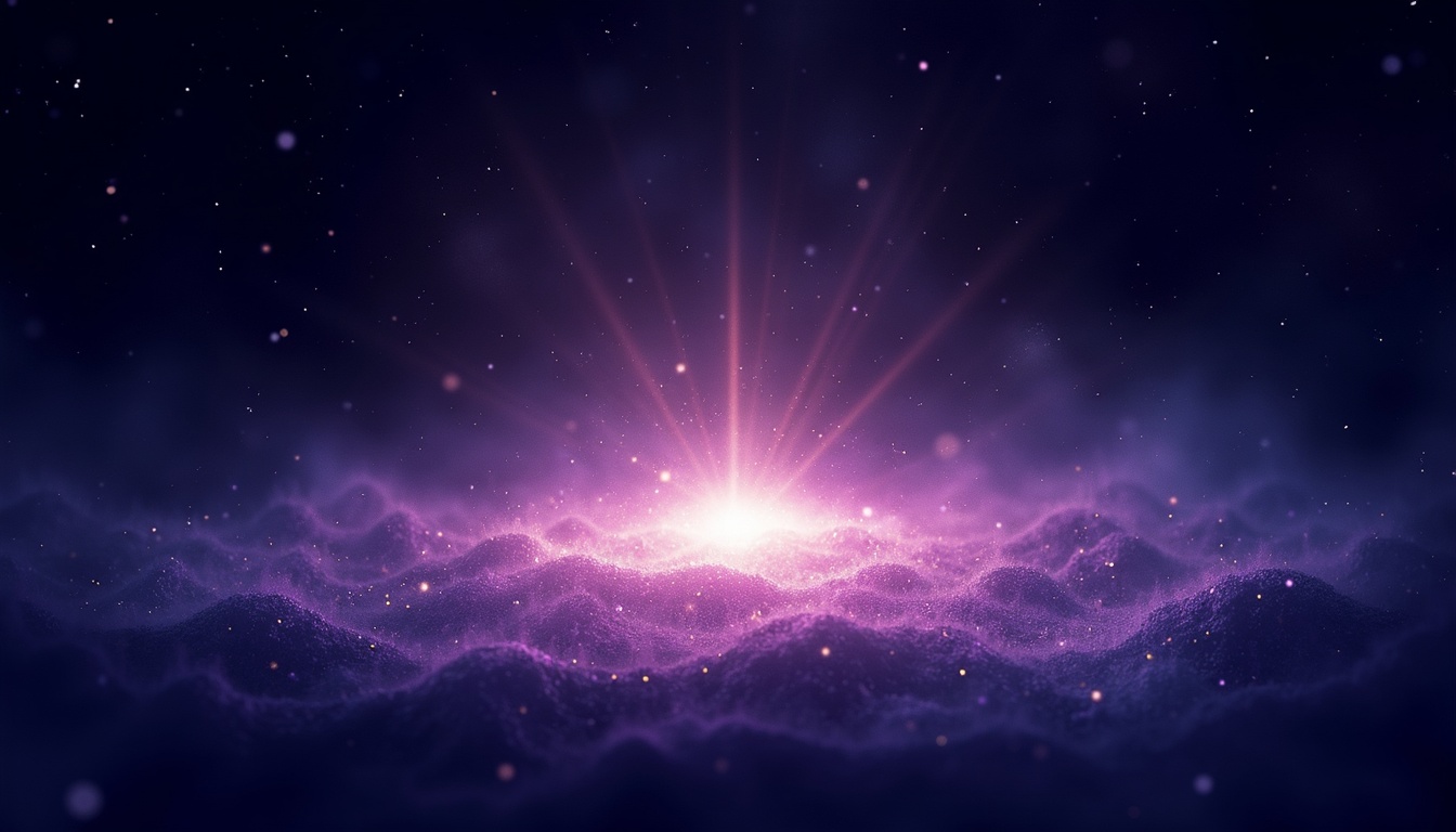 A soft, ethereal illustration for the aura colour reading "Lavender aura meaning". A lavender aura speaks of a soul deeply attuned to the mystical, the tender, and the imaginative, blending violet's spiritual reach with the softness of pink's compassion. It suggests someone who lives close to wonder, sensitivity, and dreams, though this same delicacy can leave them easily overwhelmed by harsh realities.
