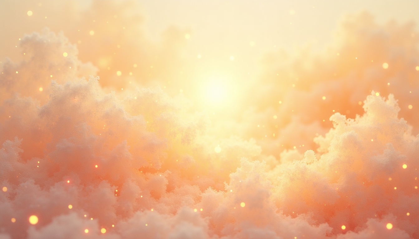 A soft, ethereal illustration for the aura colour reading "Orange aura meaning". An orange aura tends to speak of vitality, creativity, and a hunger for experience, radiating the warmth of someone who moves through life with enthusiasm and courage. It carries both the glow of confidence and the shadow of impulsiveness or restlessness.