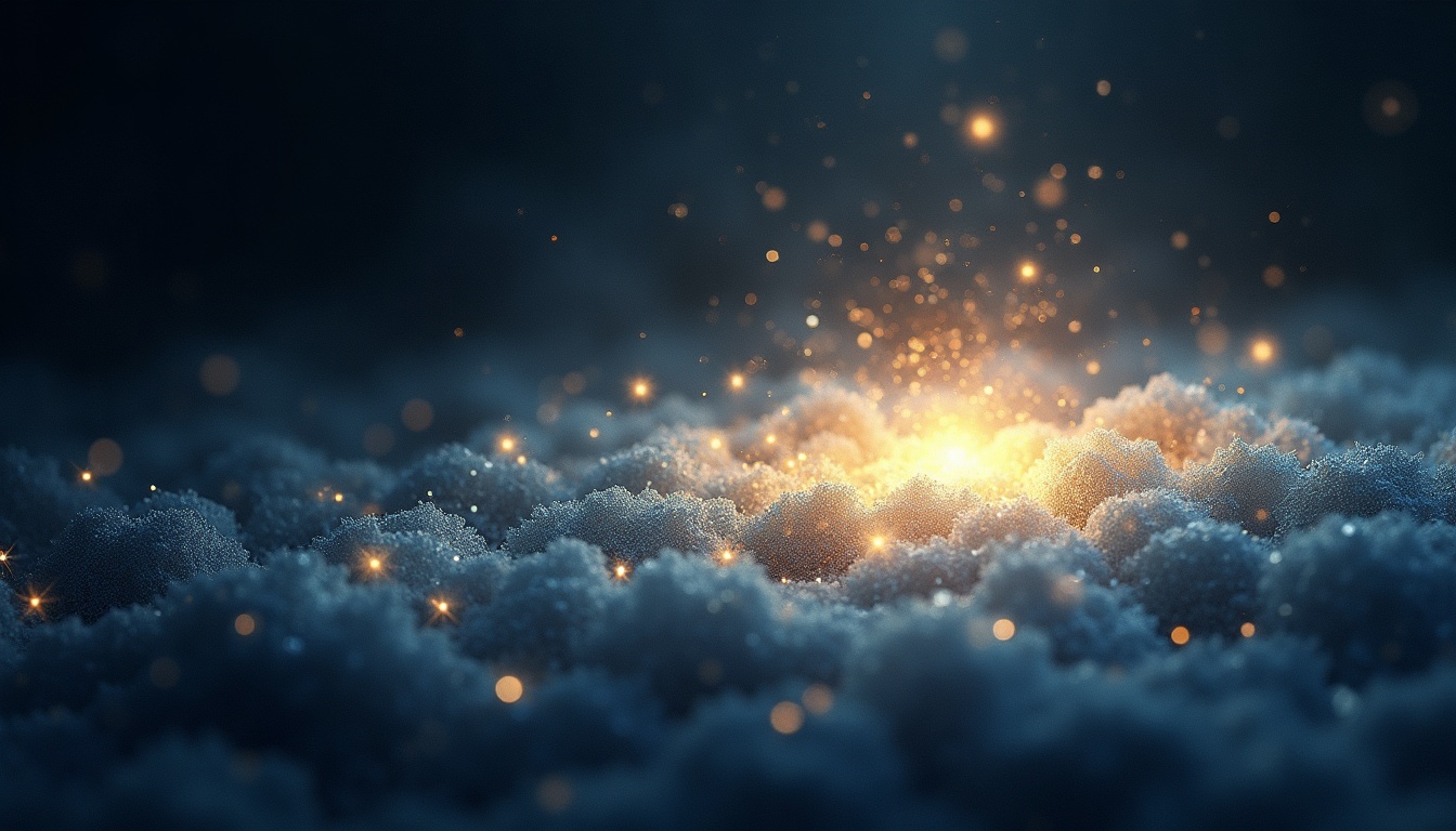 A soft, ethereal illustration for the aura colour reading "Silver aura meaning". A silver aura is often read as a sign of intuitive richness and inner fluidity, someone tuned to subtle currents of thought, mood, and possibility. It carries a reflective, almost mercurial quality, glinting between insight and elusiveness depending on the light.