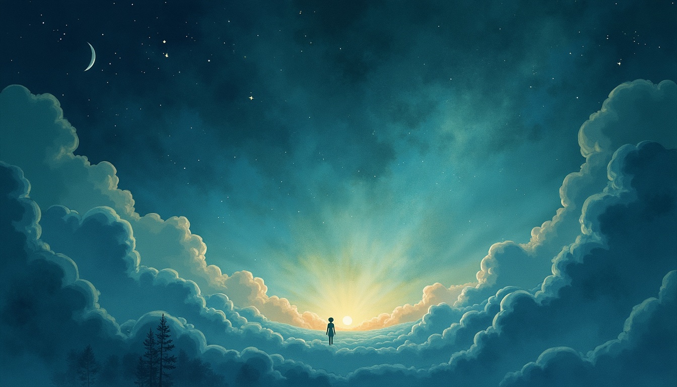 A soft, ethereal illustration for the dream reading "Dreaming about losing teeth". Losing teeth in a dream often reflects an inner reckoning with change, vulnerability, or the fear of losing control over how others perceive you. It rarely predicts anything literal, instead pointing toward a season of transition and self-appraisal.