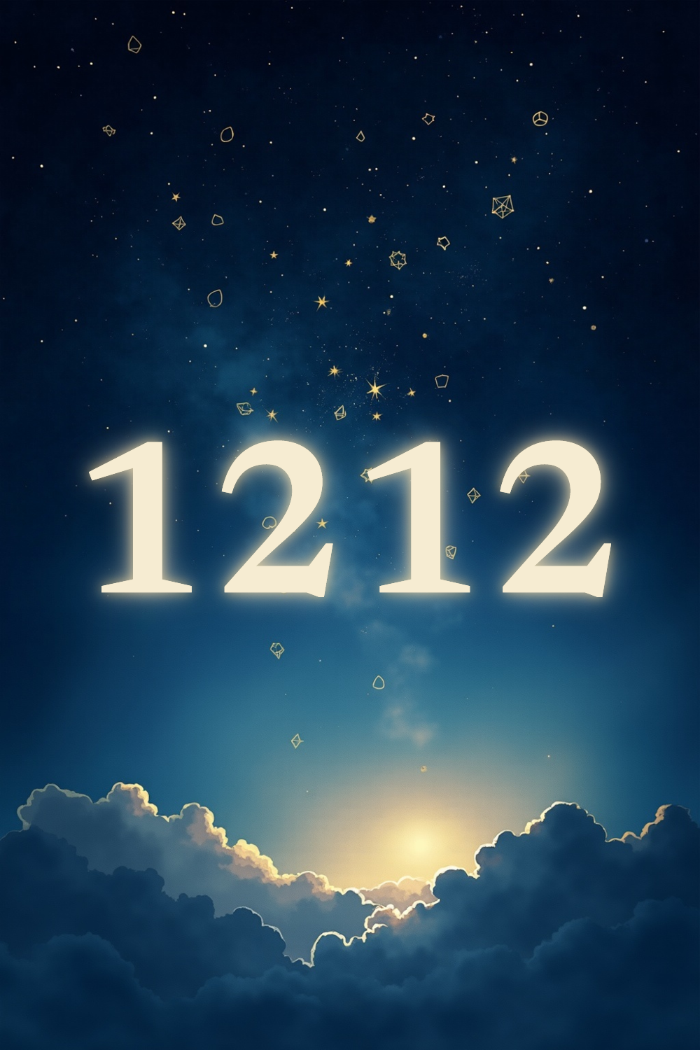 A soft, ethereal illustration for the angel number reading "1212 angel number meaning". 1212 is a gentle nudge from the universe to align your thoughts with what you truly want to create, reminding you that you are shifting into a new cycle of growth. It calls you to release old patterns and trust the unfolding of your path.