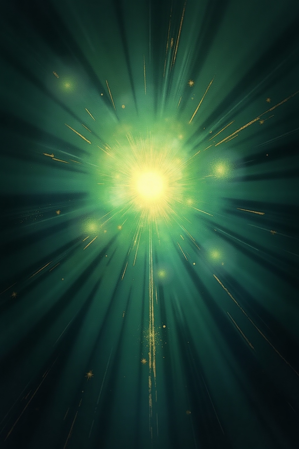 A soft, ethereal illustration for the aura colour reading "Emerald green aura meaning". An emerald green aura speaks of a heart that has learned to balance care for others with care for itself, radiating growth, renewal, and quiet abundance. It suggests someone whose compassion is grounded, practical, and rooted in genuine emotional depth rather than self-sacrifice.