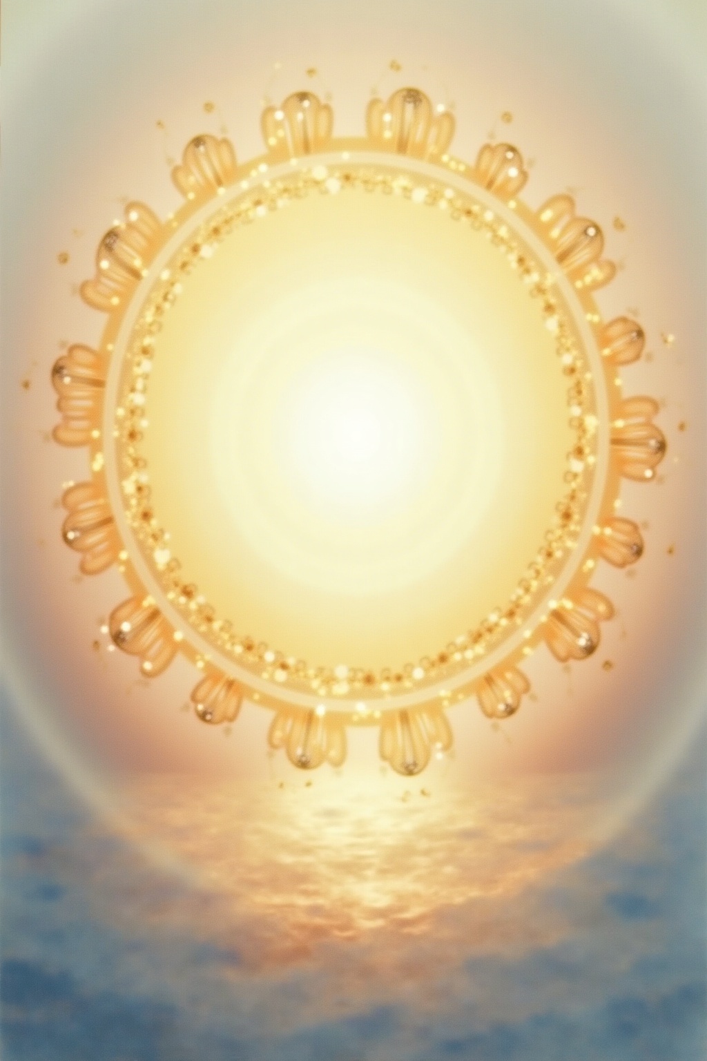 A soft, ethereal illustration for the aura colour reading "Gold aura meaning". A gold aura speaks of a soul in touch with its own worth and wisdom, often carrying a quiet, radiant confidence that others feel before they can name it. It signals a season of illumination, purpose, or spiritual attainment, though it can shadow into pride or detachment if the glow becomes armor.