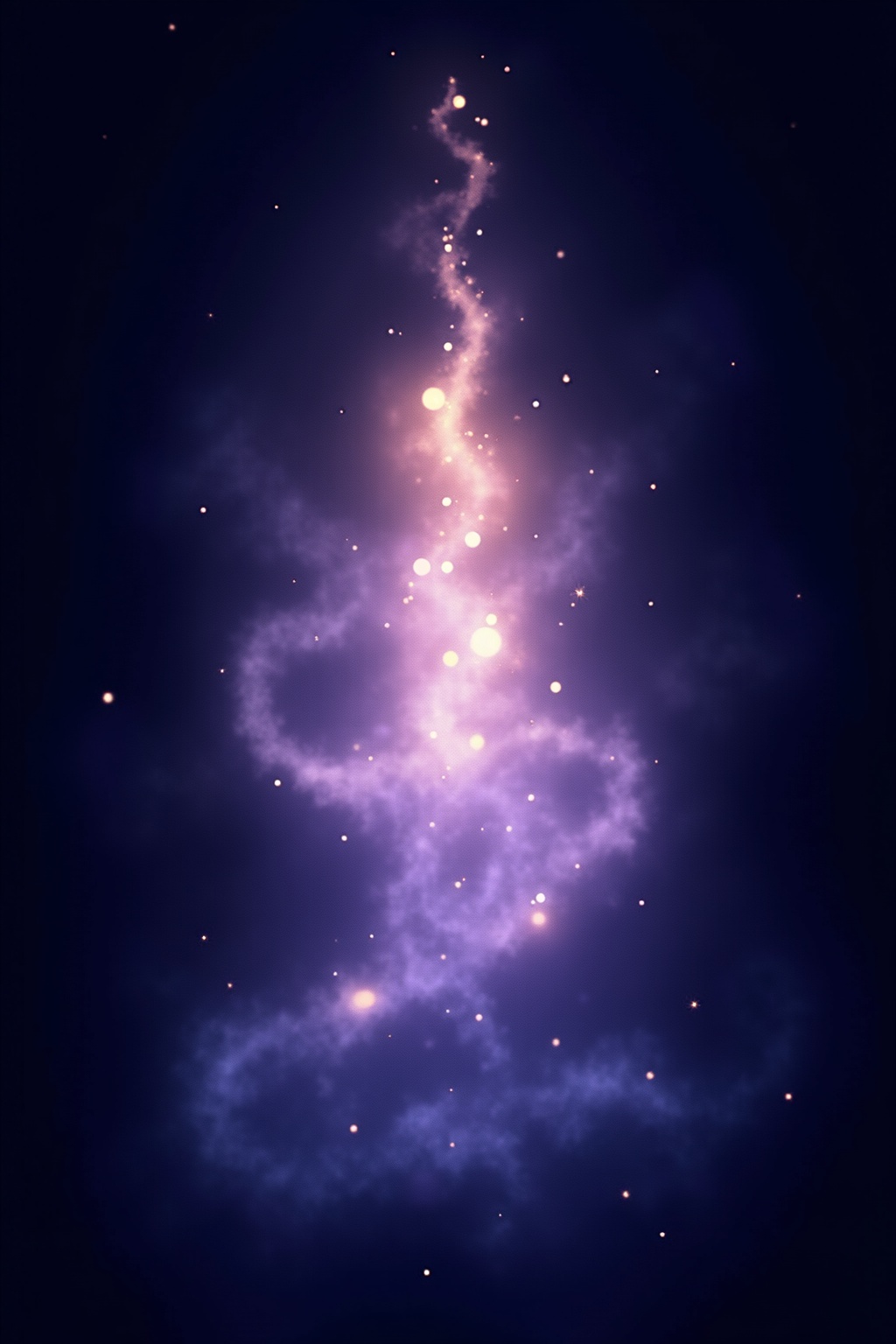 A soft, ethereal illustration for the aura colour reading "Lavender aura meaning". A lavender aura speaks of a soul deeply attuned to the mystical, the tender, and the imaginative, blending violet's spiritual reach with the softness of pink's compassion. It suggests someone who lives close to wonder, sensitivity, and dreams, though this same delicacy can leave them easily overwhelmed by harsh realities.