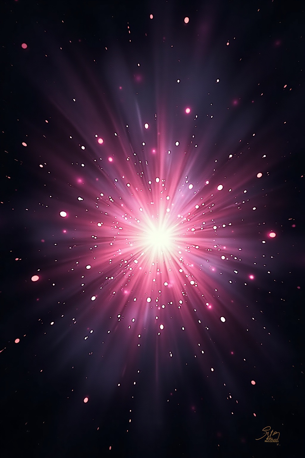 A soft, ethereal illustration for the aura colour reading "Magenta aura meaning". A magenta aura blends the fire of red with the spiritual sensitivity of violet, pointing to a temperament that is unconventional, imaginative, and quietly rebellious against the ordinary. It speaks to someone who feels things intensely and refuses to live by borrowed rules.