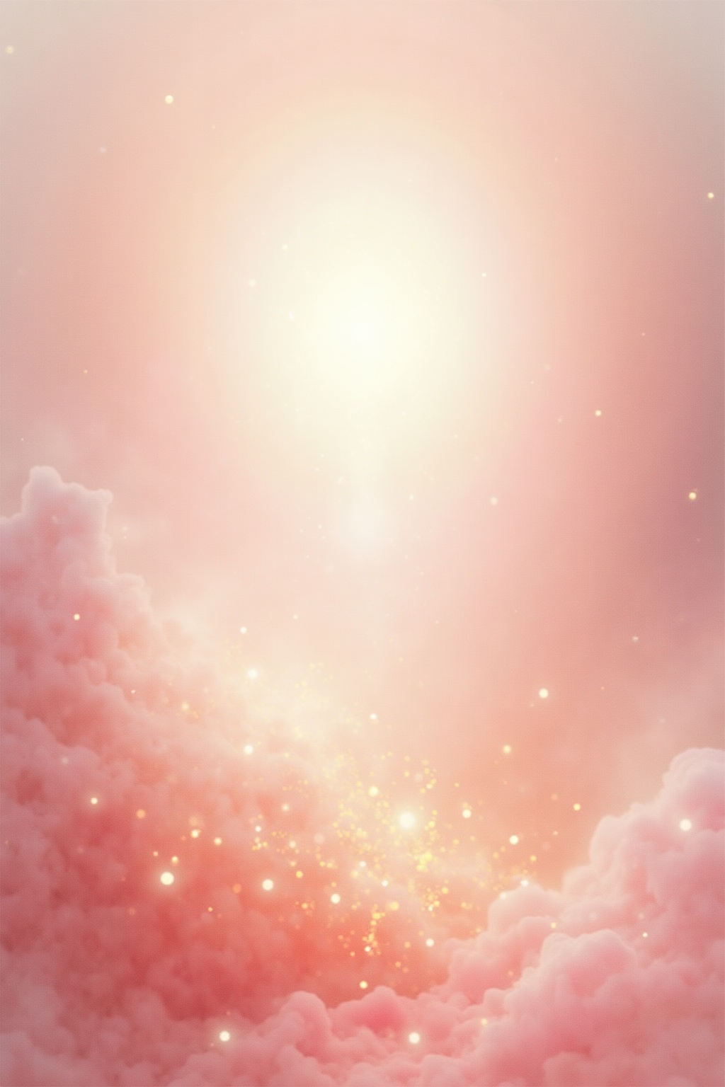 A soft, ethereal illustration for the aura colour reading "Pale pink aura meaning". A pale pink aura speaks of a gentle, open heart, one that leans toward tenderness, affection, and quiet emotional healing. It often marks a season of softness, where compassion for self and others rises to the surface.