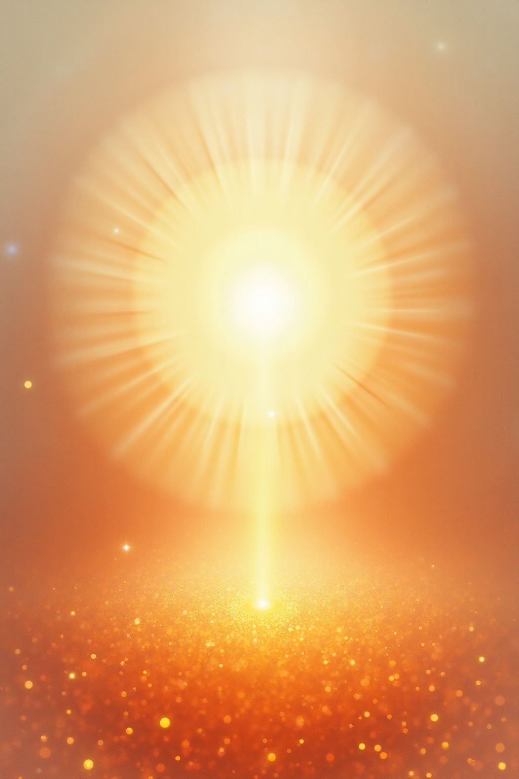 A soft, ethereal illustration for the aura colour reading "Peach aura meaning". A peach aura is a soft fusion of orange's warmth and pink's tenderness, often pointing to a gentle, nurturing spirit that moves through life with quiet optimism and a deep, affectionate care for others.