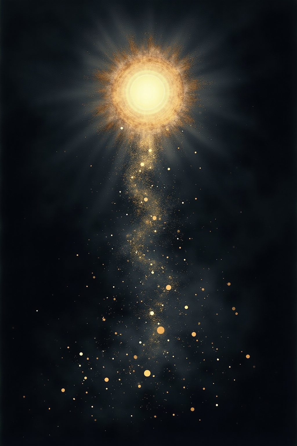 A soft, ethereal illustration for the aura colour reading "What does a black aura mean in a person". A black aura is one of the more startling shades to encounter, and it rarely means what the horror films suggest. Rather than evil, it tends to point toward depletion, protection, unresolved pain, or a period of deep internal processing that has not yet found the light.