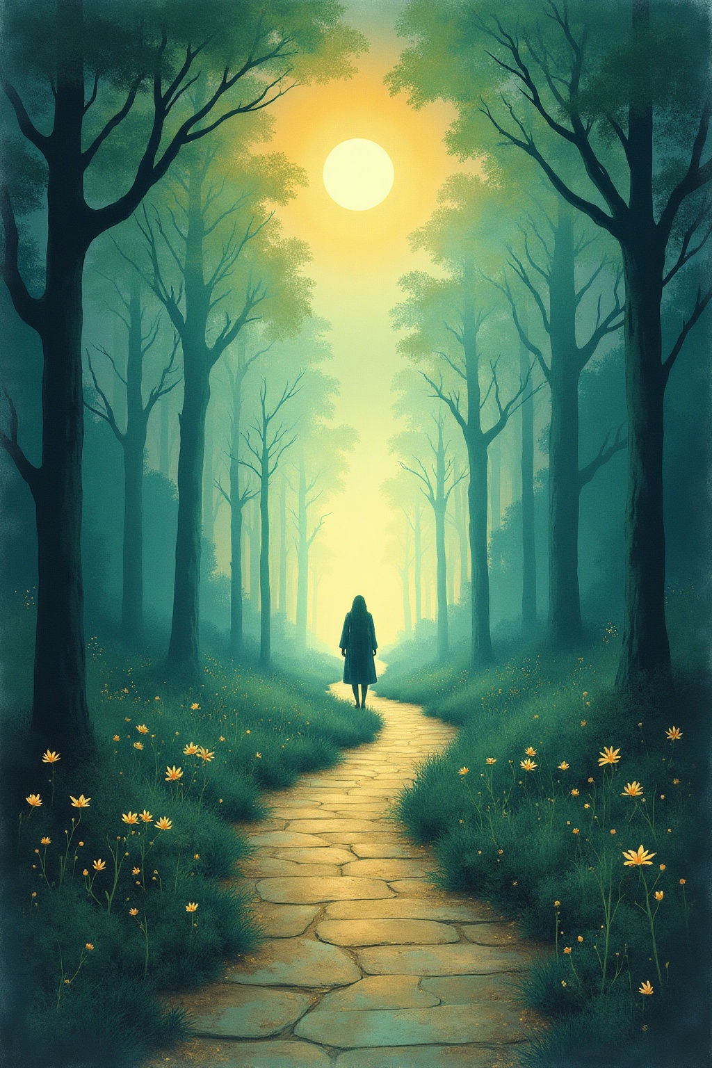 A soft, ethereal illustration for the tarot card reading "The fool tarot card". You're looking up The Fool on its own, without a specific love, career, or yes/no question attached, so this reading meets the card directly on its own terms, exploring what it means to draw or study The Fool as a general point of reflection rather than an answer to a named situation.