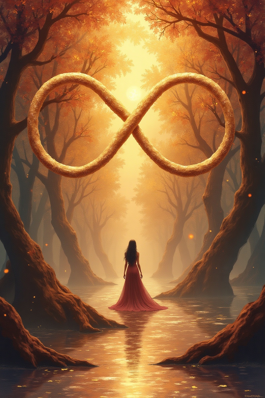 A soft, ethereal illustration for the tarot card reading "The magician tarot meaning". The Magician is a card of pure potential activated, the moment when will, focus, and available resources align into deliberate action. He stands at the threshold between idea and manifestation, reminding you that you already hold the tools you need.